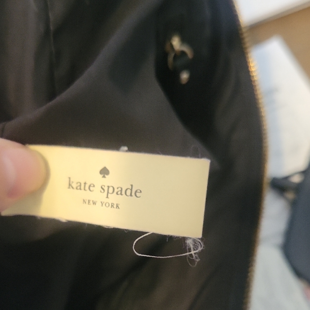 Kate Spade Watson Lane Small/Med Maya Nylon Tote  - Black/gold - Picture 7 of 9